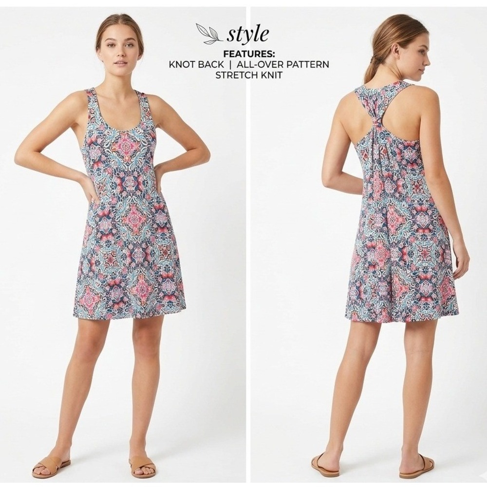 Cynthia Rowley Mini Dress Women XS Multi Color Racerback‎ Kaleidoscope Summer